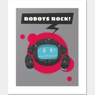 Robots Rock ! Posters and Art